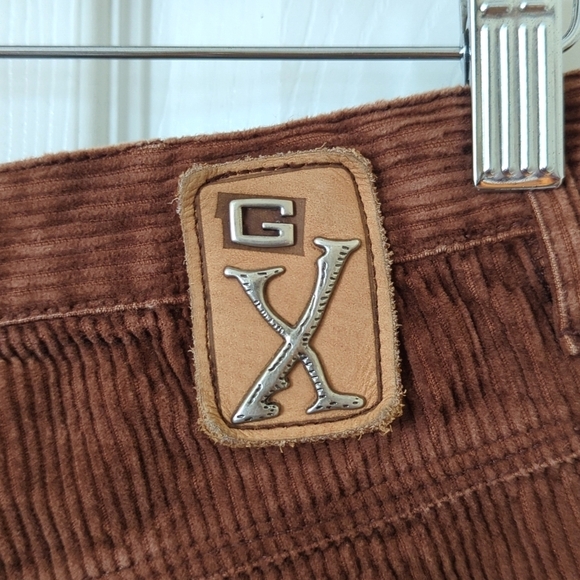 GX Know Who You Are 90's Vintage Wide Wale Corduroy Carpenter Shorts Brown 27 - Picture 13 of 14